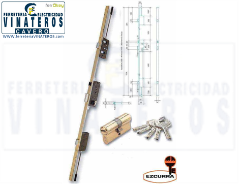 CERRADURAS, CERRADURA, EZCURRA, SEGURIDAD, E 2000/3 DS-15 en Ferretería Vinateros en moratalaz