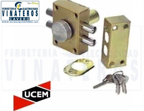 CERRADURA, UCEM, CERROJO BULONES, 4111 HB