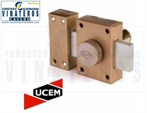 CERRADURA, UCEM, CERROJO BULONES, 4101 HB