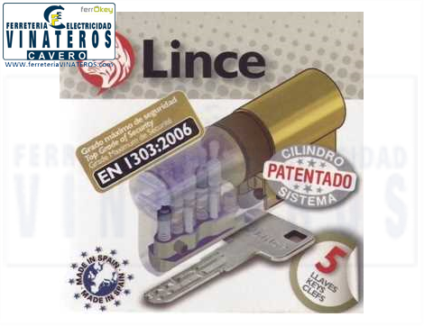 BOMBILLO - CILINDRO, LINCE, ANTIBUMPING, C6 3030 LATON
