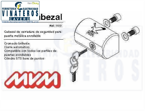 CERRADURA, MVM, CABEZAL, *MVM MD:K