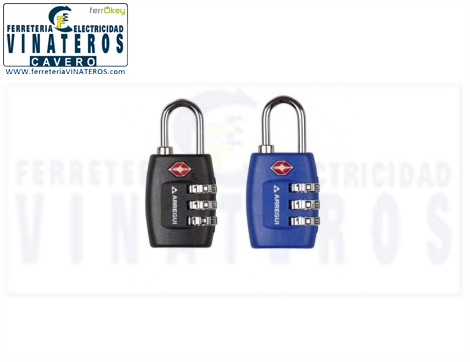 CANDADO, ARREGUI, COMBINACION TSA, 26MM