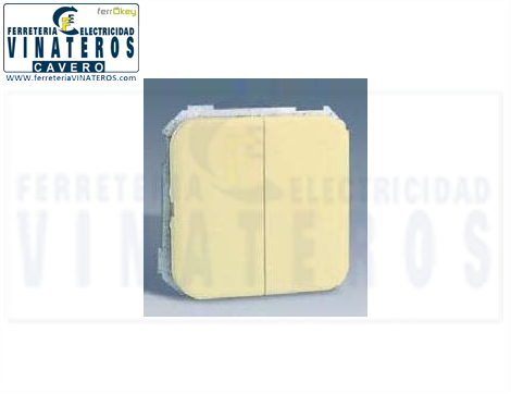 INTERRUPTOR, SIMON 31, DOBLE, 31398-31 MARFIL