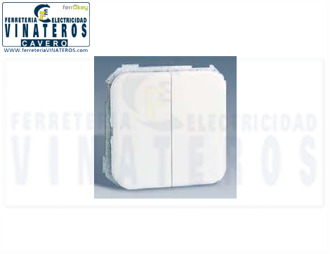 INTERRUPTOR, SIMON 31, DOBLE, 31398-30 BLANCO