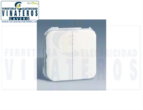 CONMUTADOR, SIMON 31, DOBLE, 31397-30 BLANCO