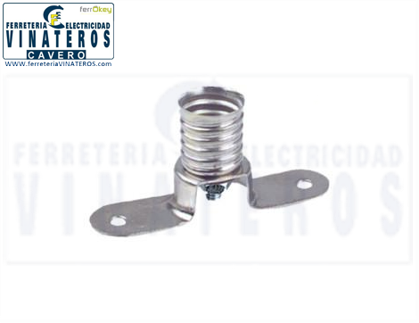 PORTALAMPARAS, METAL, MINI C/PUENTE, R-10