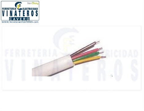 CABLE, TELEFONO, 4 VIAS, MARFIL