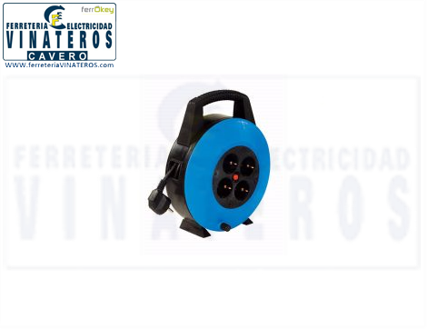 ALARGADERA, CON RECOGECABLE, 3*1 BRICOLUX, 15 MTS.
