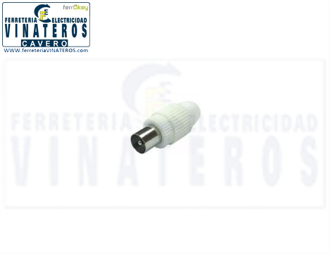CONEXION-TV, CONECTOR, PLASTICO, MACHO S:3030B