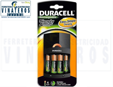 CARGADOR, DURACELL, VALUE, HR06/HR03