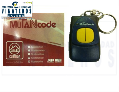 MANDO, GARAJE, *PROGRAMABLE, MUTANCODE 433