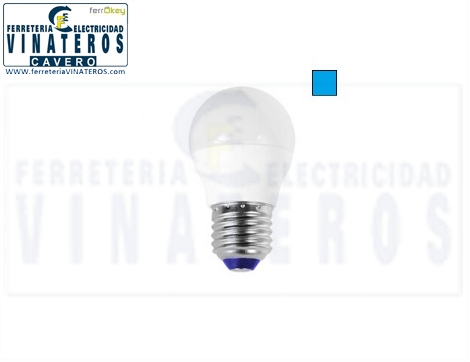 BOMBILLA-LED, FERRETERIA CAVE, ESFERICA, 7W E-27 DIA