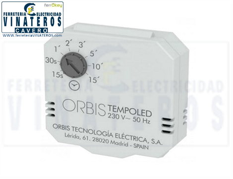 ELECTRICIDAD RELOJ ESCALERA ORBIS MINUTERO PLANTA TEMPOLED en Ferreteria Vinateros Cavero en moratalaz