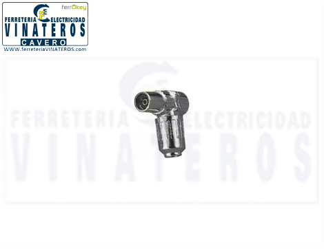 CONEXION-TV, CONECTOR, METAL ANCHO, MACHO BLINDADO