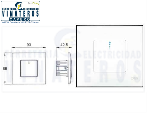 Interruptor temporizador regulable de empotrar Orbis Pulsamat OB200001