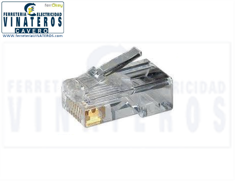 CONEXION RED, CLAVIJA, 8 VIAS, RJ-45 8PIN