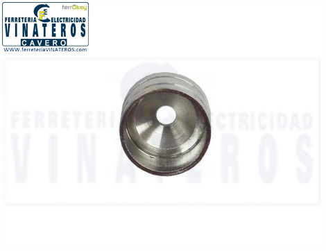 SOPORTE BARRA, REDONDO, CASQUILLO, 20 MM