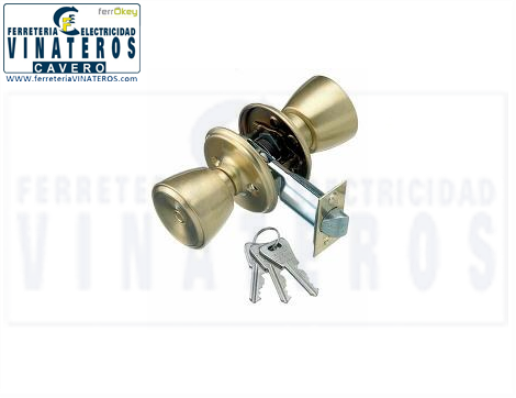 CERRADURA, MCM, POMO ACERO INOX, .508/4-4
