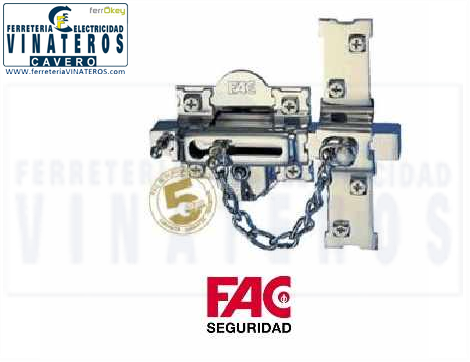 CERROJO, FAC, NIQUELADO, 307R-80 DER.