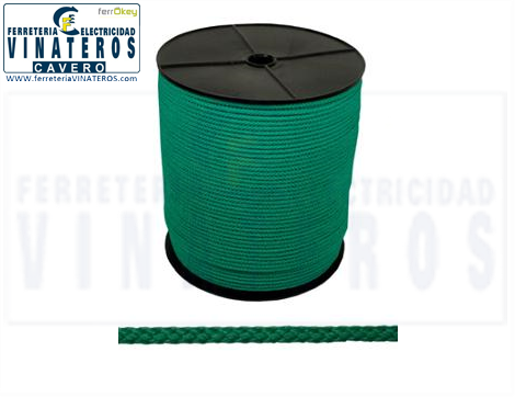 CUERDA, TENDEDERO, POLIETILENO, GRUESA VERDE