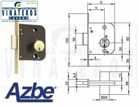 CERRADURA, AZBE YALE, .47/70, .