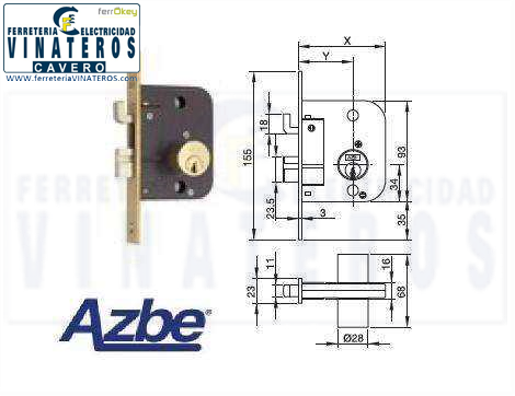 CERRADURA, AZBE YALE, .49/80, .