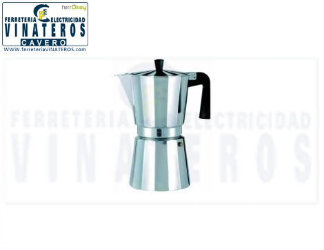 CAFETERA, OROLEY, ALUMINIO , .9 TAZAS