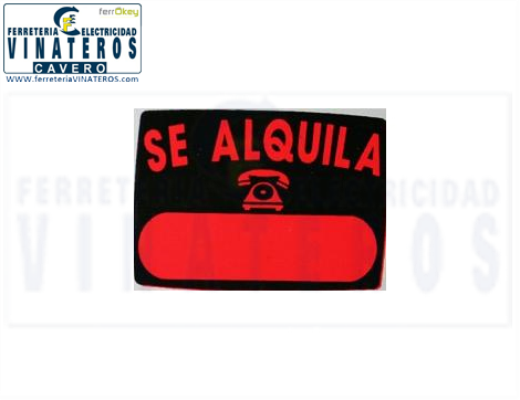 CARTEL, ., SE ALQUILA, .500*700