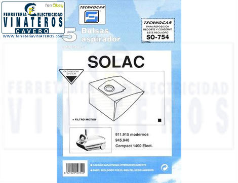 BOLSA-ASPIRADOR, TECNOHOGAR, 754, MR:2322