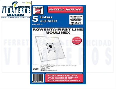 BOLSA-ASPIRADOR, TECNOHOGAR, 624, TEC: 915624