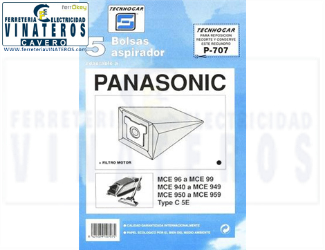 BOLSA-ASPIRADOR, TECNOHOGAR, 707, TEC: 910707