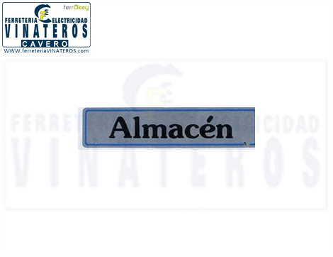 CARTEL, ADHESIVO, ALMACEN, 43*163