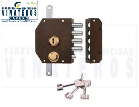 CERRADURA, ISEO, MARRON, 913.105 DER