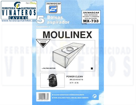 BOLSA-ASPIRADOR, TECNOHOGAR, 733, MR:1814-1815