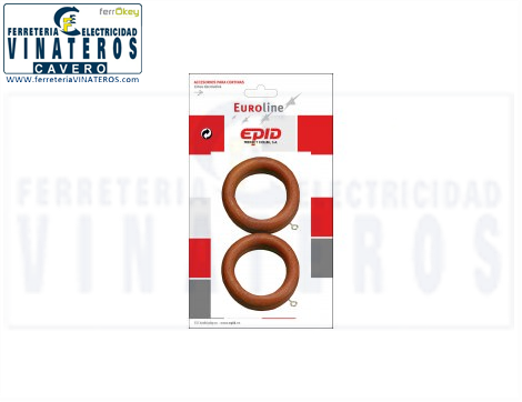 ANILLA, EPID, MADERA 29MM, AVELLANA 6PZAS