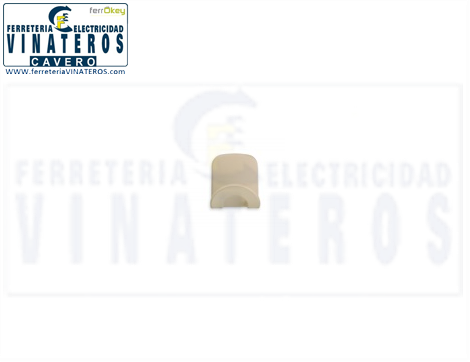 PERCHA ADHES., INOXFIX, PLASTICO BEIG, RF:2086-B