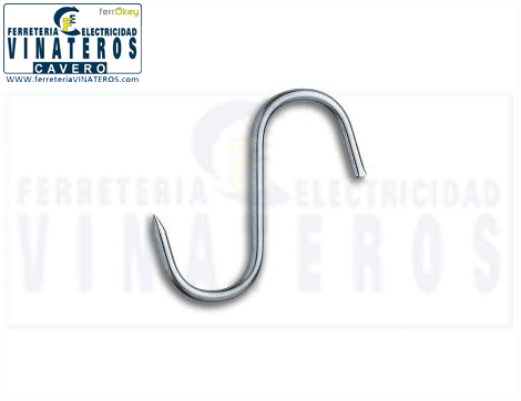 GANCHO, CARNICERO, INOX., 12 CMS.