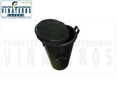 CONTENEDOR-OBRA, CUBO GOMA, BASURA S/TAPA, ,75 LTS.
