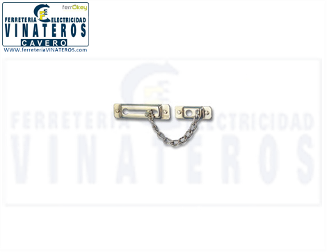 RETENEDOR, PUERTA, CADENA , CROMADO 