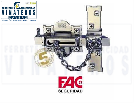 CERROJO, FAC, NIQUELADO, 308R-80 DER.