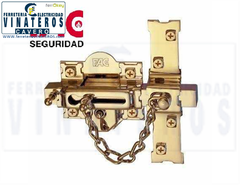 CERROJO, FAC, DORADO, 307R-.80 DER.