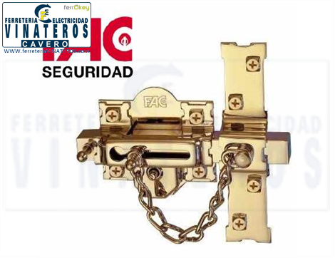 CERROJO, FAC, DORADO, 307L-.80 DER.