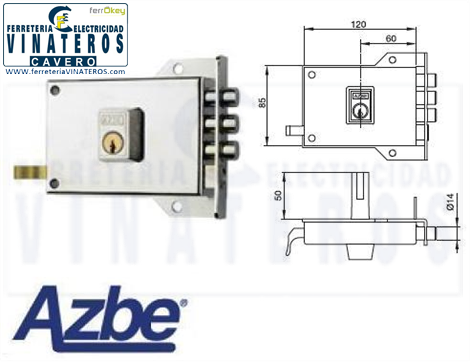 CERRADURA, AZBE YALE, ..7/120, DERECHAS
