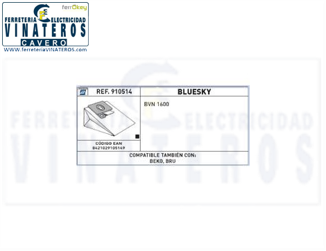 BOLSA-ASPIRADOR, TECNOHOGAR, 514, TEC: 910514