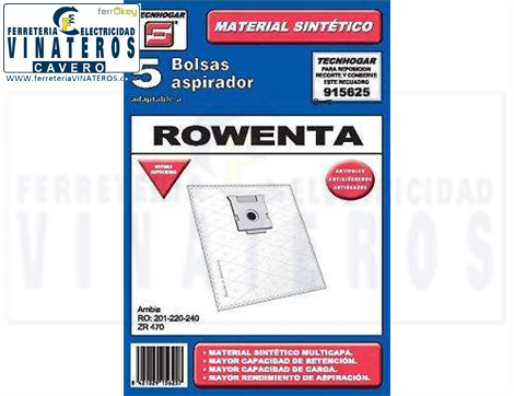 BOLSA-ASPIRADOR, TECNOHOGAR, 625, TEC: 915625