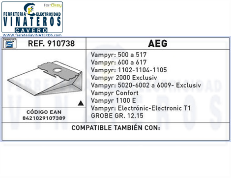BOLSA-ASPIRADOR, TECNOHOGAR, 738, MR.2402