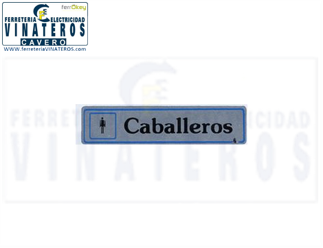 CARTEL, ADHESIVO, 1CABALLEROS, 43*163