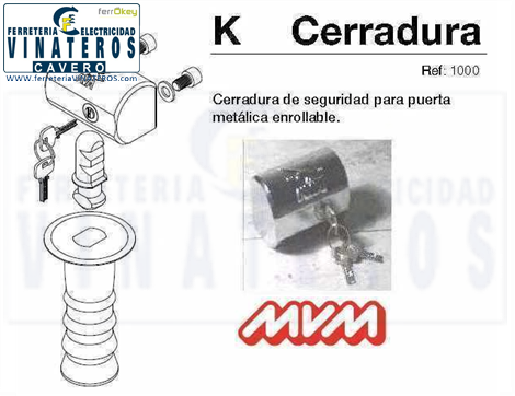 CERRADURA, MVM, COMPLETA, *MVM MD:K