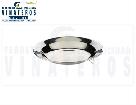 PLATO CAMPING, ACERO, PLATO, 24CM