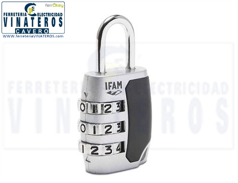 CANDADO, IFAM, COMBINACION A/N, 20MM